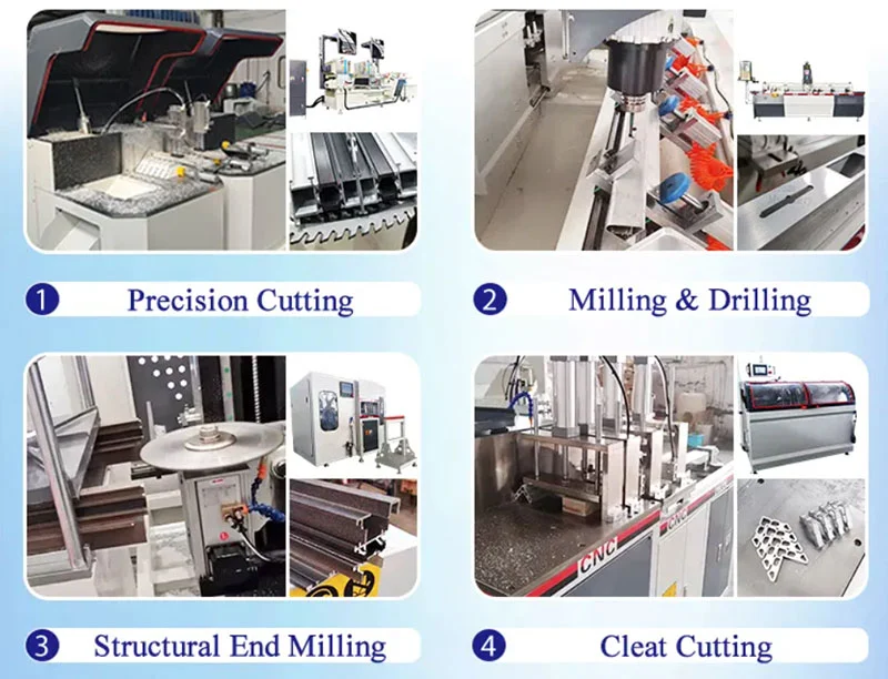 800mm Cnc Curtain Wall End Milling Machine